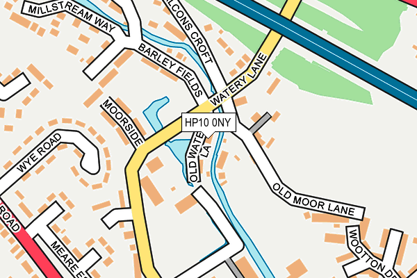 HP10 0NY map - OS OpenMap – Local (Ordnance Survey)