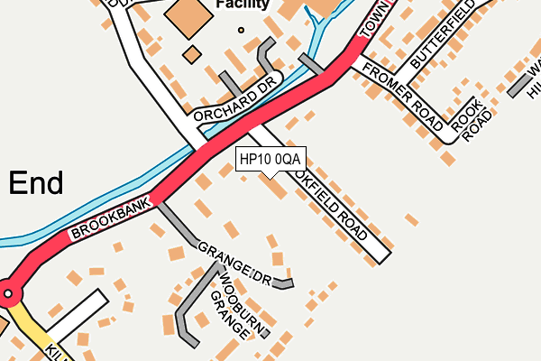 HP10 0QA map - OS OpenMap – Local (Ordnance Survey)