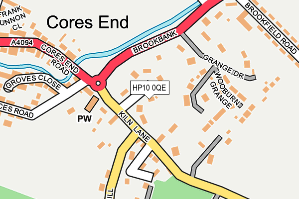 HP10 0QE map - OS OpenMap – Local (Ordnance Survey)