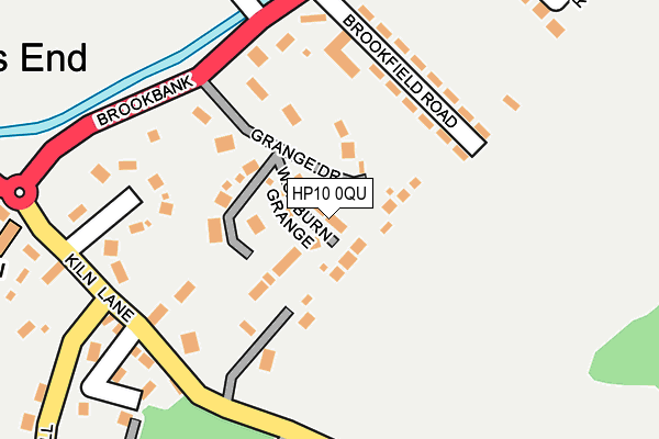 HP10 0QU map - OS OpenMap – Local (Ordnance Survey)