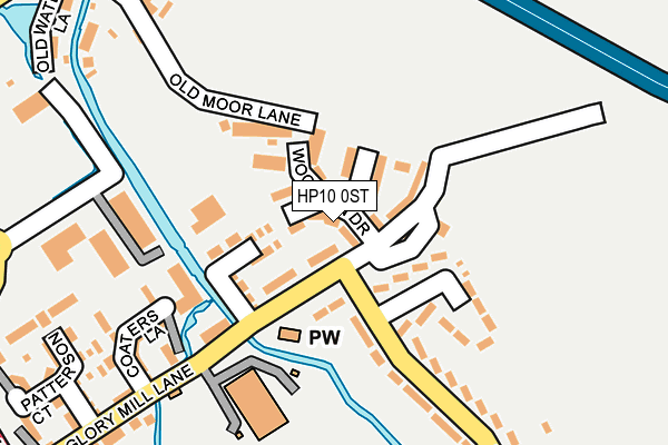 HP10 0ST map - OS OpenMap – Local (Ordnance Survey)