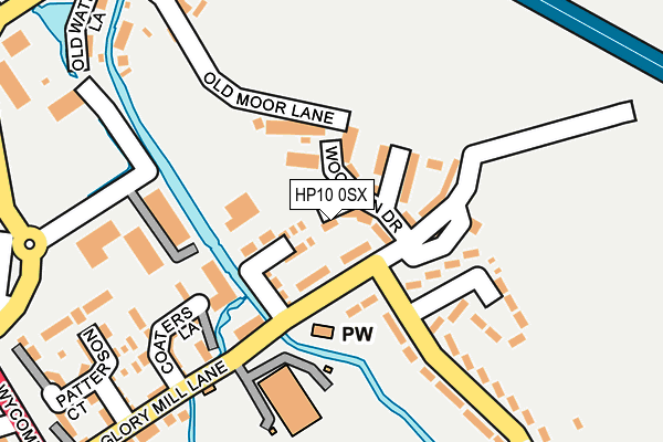 HP10 0SX map - OS OpenMap – Local (Ordnance Survey)