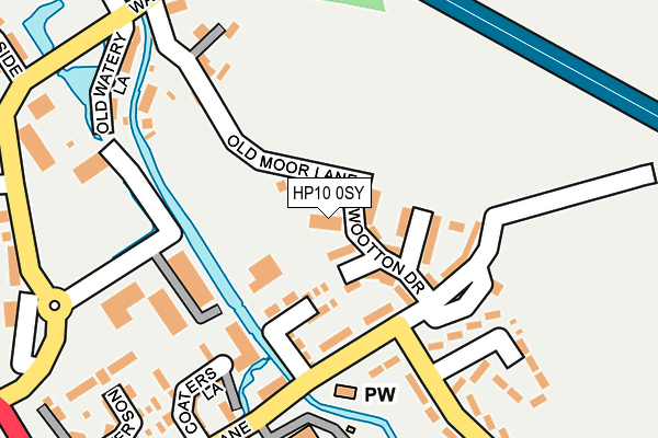 HP10 0SY map - OS OpenMap – Local (Ordnance Survey)