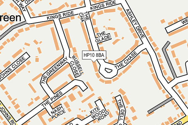 Map of BUCKS SCHOOL OF DANCE LIMITED at local scale