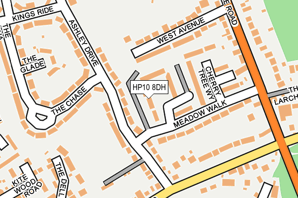 HP10 8DH map - OS OpenMap – Local (Ordnance Survey)