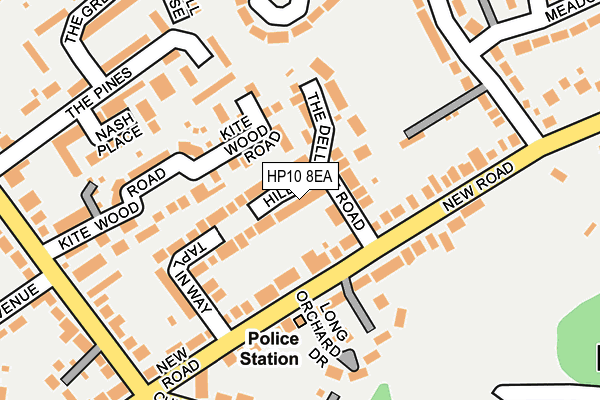 HP10 8EA map - OS OpenMap – Local (Ordnance Survey)