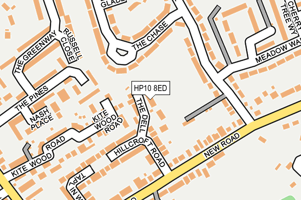 HP10 8ED map - OS OpenMap – Local (Ordnance Survey)