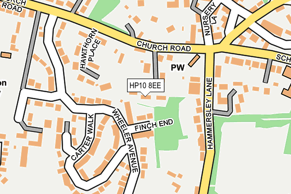 HP10 8EE map - OS OpenMap – Local (Ordnance Survey)