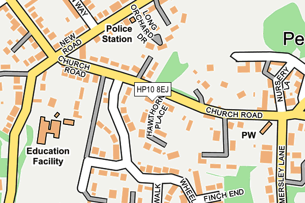 HP10 8EJ map - OS OpenMap – Local (Ordnance Survey)