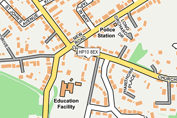 HP10 8EX map - OS OpenMap – Local (Ordnance Survey)