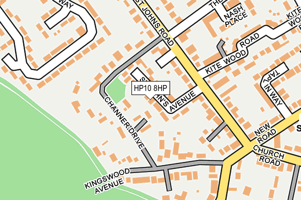HP10 8HP map - OS OpenMap – Local (Ordnance Survey)