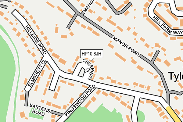 HP10 8JH map - OS OpenMap – Local (Ordnance Survey)