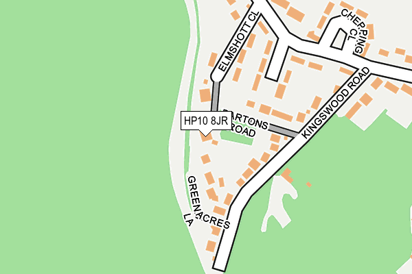 HP10 8JR map - OS OpenMap – Local (Ordnance Survey)