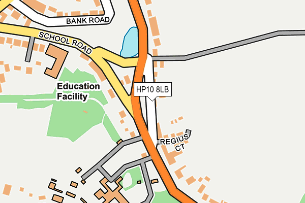 HP10 8LB map - OS OpenMap – Local (Ordnance Survey)