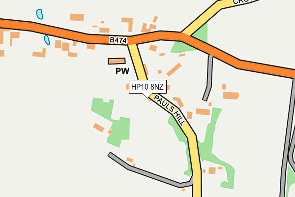 HP10 8NZ map - OS OpenMap – Local (Ordnance Survey)