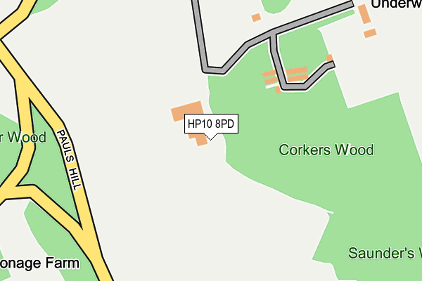 HP10 8PD map - OS OpenMap – Local (Ordnance Survey)