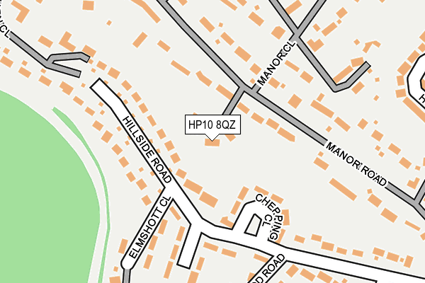 HP10 8QZ map - OS OpenMap – Local (Ordnance Survey)