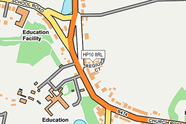 HP10 8RL map - OS OpenMap – Local (Ordnance Survey)