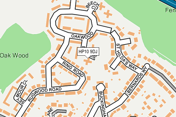 HP10 9DJ map - OS OpenMap – Local (Ordnance Survey)