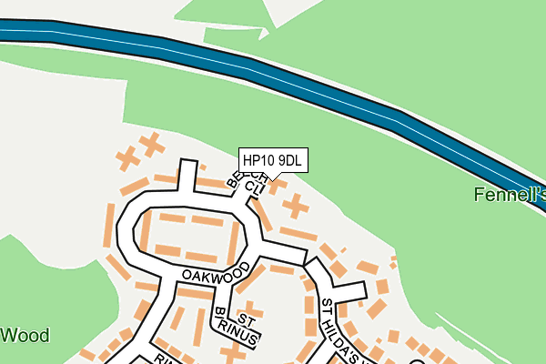 HP10 9DL map - OS OpenMap – Local (Ordnance Survey)