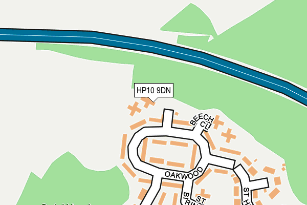 HP10 9DN map - OS OpenMap – Local (Ordnance Survey)