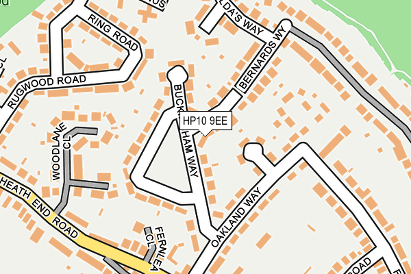 HP10 9EE map - OS OpenMap – Local (Ordnance Survey)