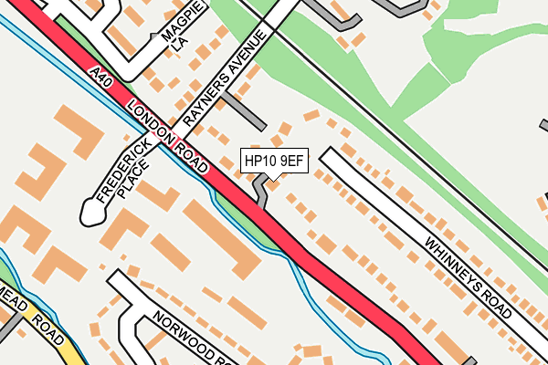 HP10 9EF map - OS OpenMap – Local (Ordnance Survey)