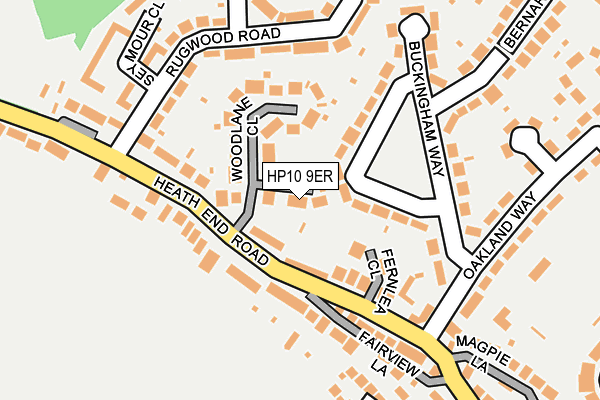 HP10 9ER map - OS OpenMap – Local (Ordnance Survey)