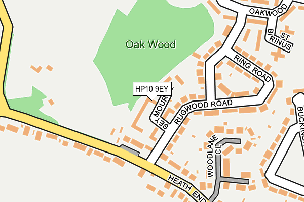 HP10 9EY map - OS OpenMap – Local (Ordnance Survey)