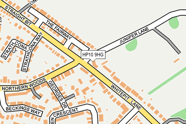 HP10 9HG map - OS OpenMap – Local (Ordnance Survey)