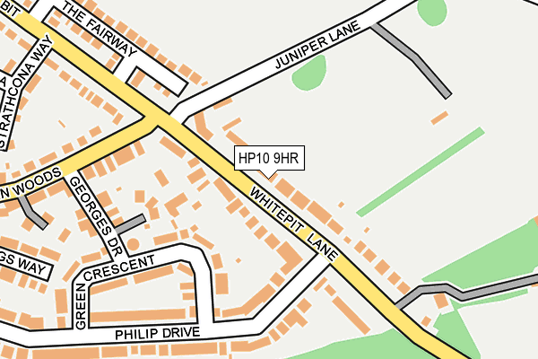 HP10 9HR map - OS OpenMap – Local (Ordnance Survey)