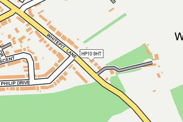 HP10 9HT map - OS OpenMap – Local (Ordnance Survey)