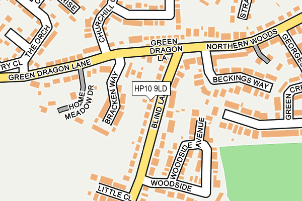 Map of WAUGH INNS LTD at local scale