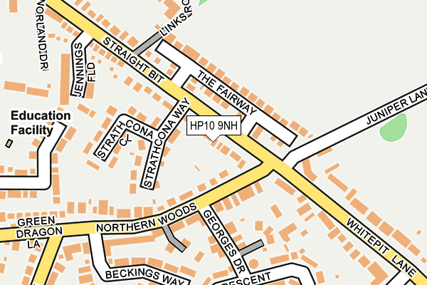 HP10 9NH map - OS OpenMap – Local (Ordnance Survey)