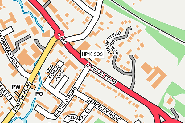 HP10 9QS map - OS OpenMap – Local (Ordnance Survey)