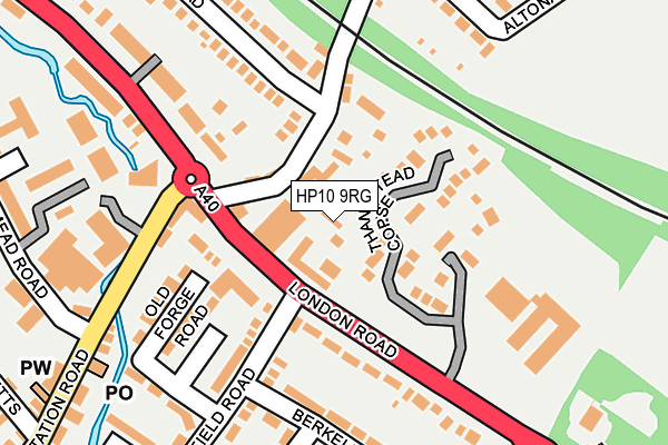 HP10 9RG map - OS OpenMap – Local (Ordnance Survey)