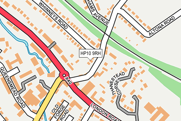 HP10 9RH map - OS OpenMap – Local (Ordnance Survey)