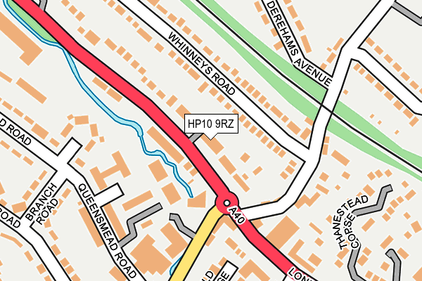 HP10 9RZ map - OS OpenMap – Local (Ordnance Survey)