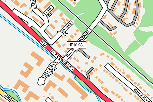 HP10 9SL map - OS OpenMap – Local (Ordnance Survey)