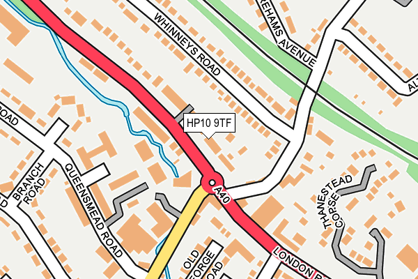 HP10 9TF map - OS OpenMap – Local (Ordnance Survey)