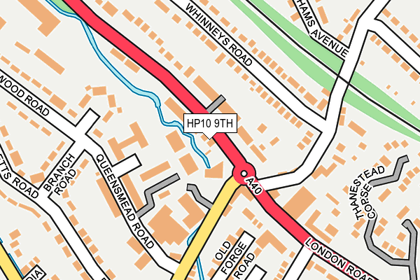 HP10 9TH map - OS OpenMap – Local (Ordnance Survey)