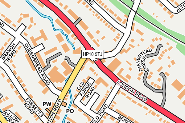 HP10 9TJ map - OS OpenMap – Local (Ordnance Survey)