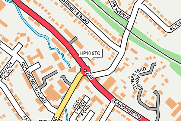 HP10 9TQ map - OS OpenMap – Local (Ordnance Survey)