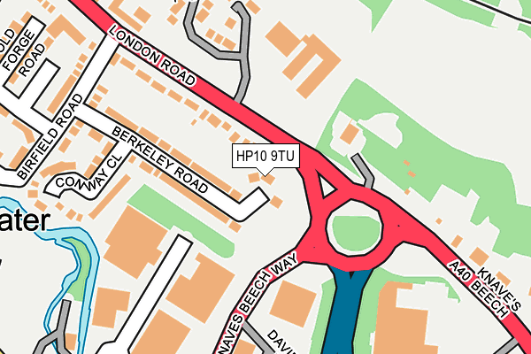 HP10 9TU map - OS OpenMap – Local (Ordnance Survey)