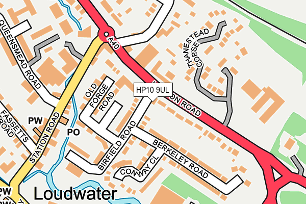 HP10 9UL map - OS OpenMap – Local (Ordnance Survey)