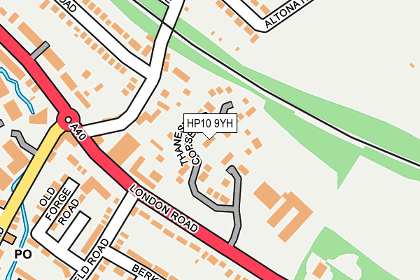 HP10 9YH map - OS OpenMap – Local (Ordnance Survey)