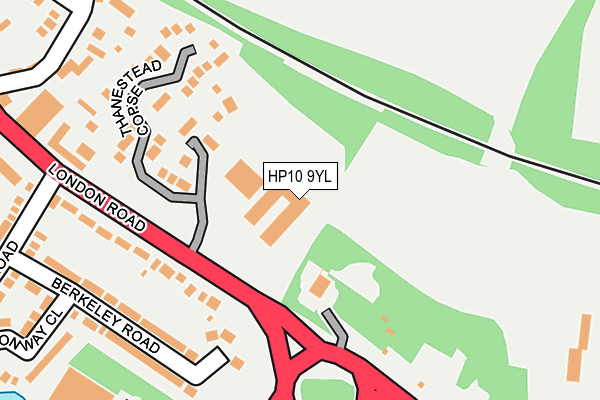 HP10 9YL map - OS OpenMap – Local (Ordnance Survey)