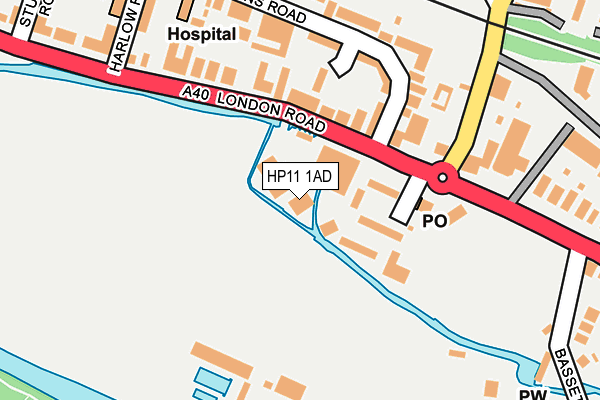 HP11 1AD map - OS OpenMap – Local (Ordnance Survey)