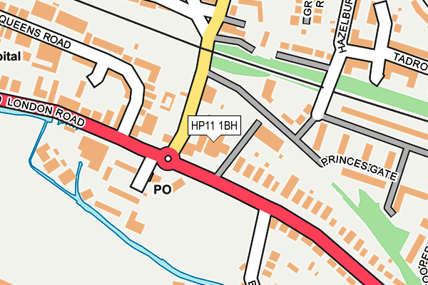 HP11 1BH map - OS OpenMap – Local (Ordnance Survey)