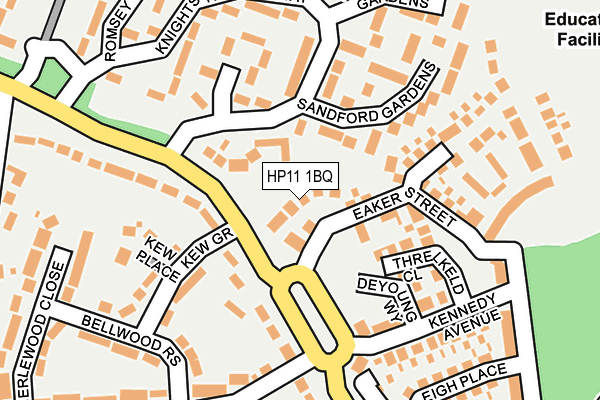 HP11 1BQ map - OS OpenMap – Local (Ordnance Survey)